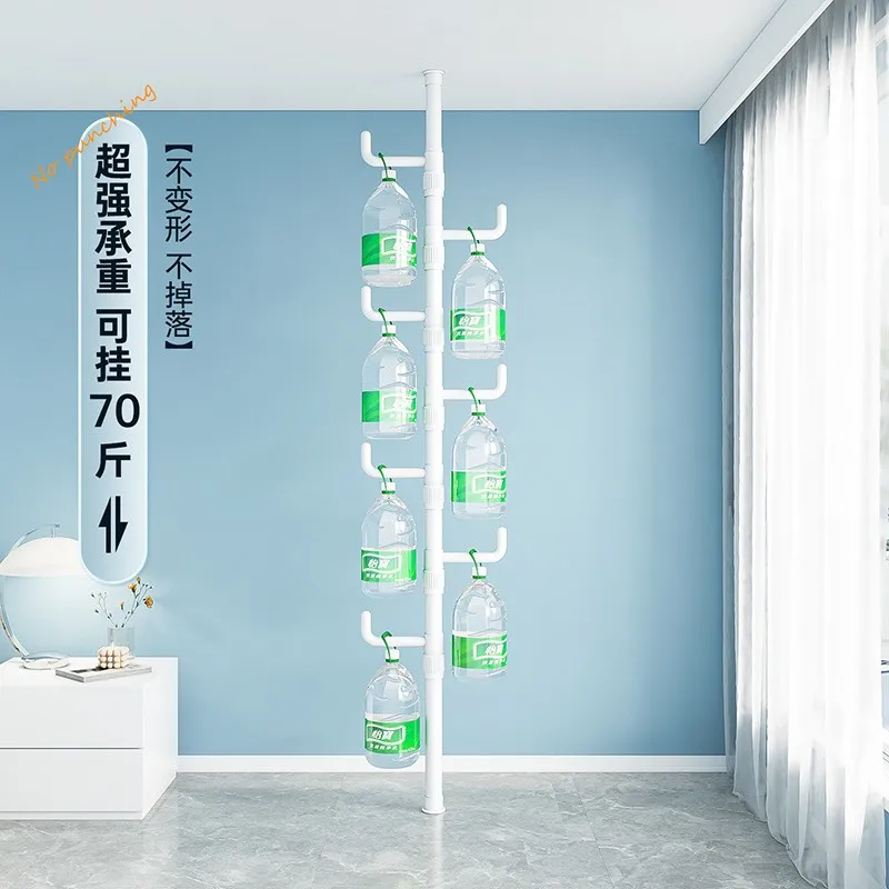 Custom. Stand-up Clothes Hanger No Punch Hanger Indoor Floor Coat Rack Movable Balcony Bedroom Drying Rack