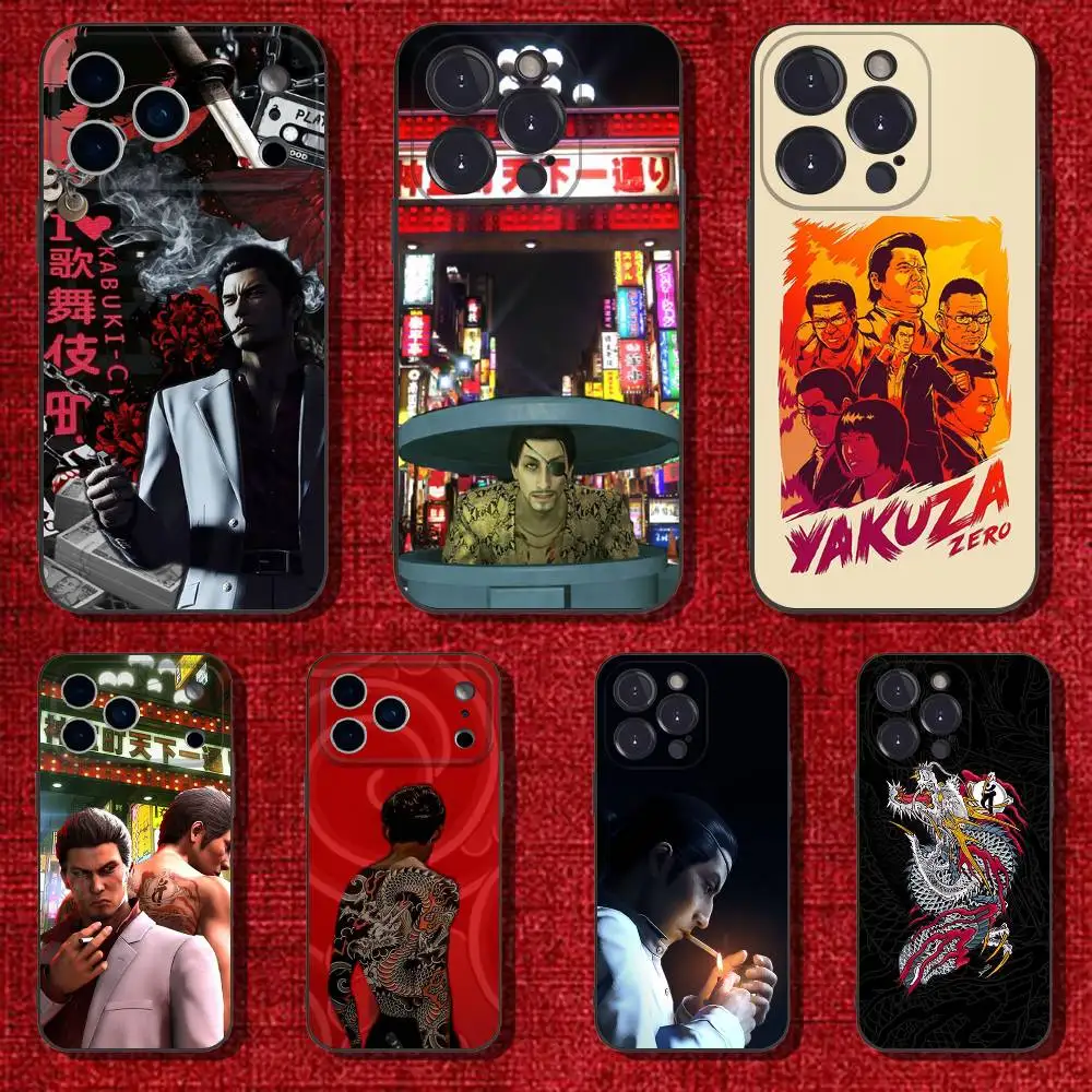 

Yakuza-0 Game Phone Case For iPhone 6,17,16,15,14,13,12,11 Plus,Pro Max,XS,X,XR,SE,Mini,8,7,Soft Silicone Black Cover