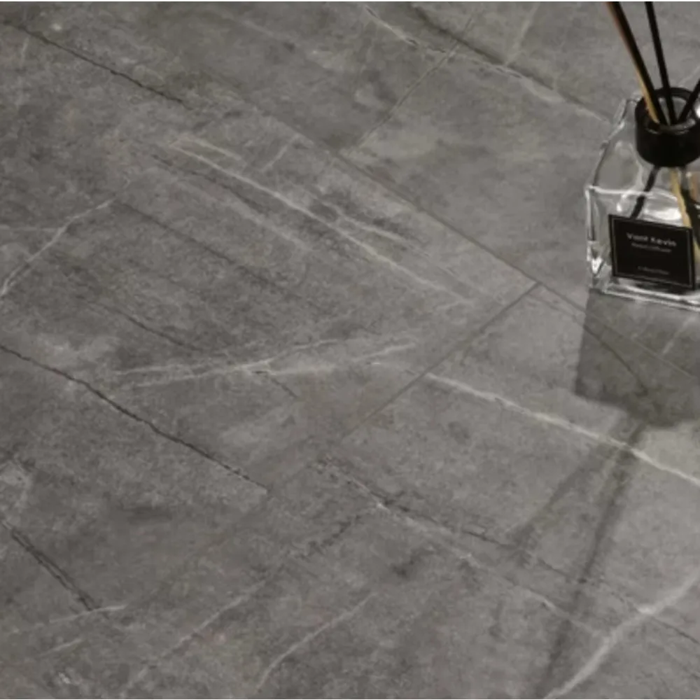 نسخة مخصصة من الحجر نمط الحجر البلاستيكي الأساسية الفاخرة المقاومة للماء أرضية الفينيل لوح خشب PVC #1