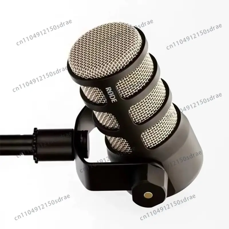 Micrófono de Condensador para PC RODE PodMic con Soporte de Escritorio Ajustable y Amortiguador para Grabación de Voz en Estudio, Radio, YouTube