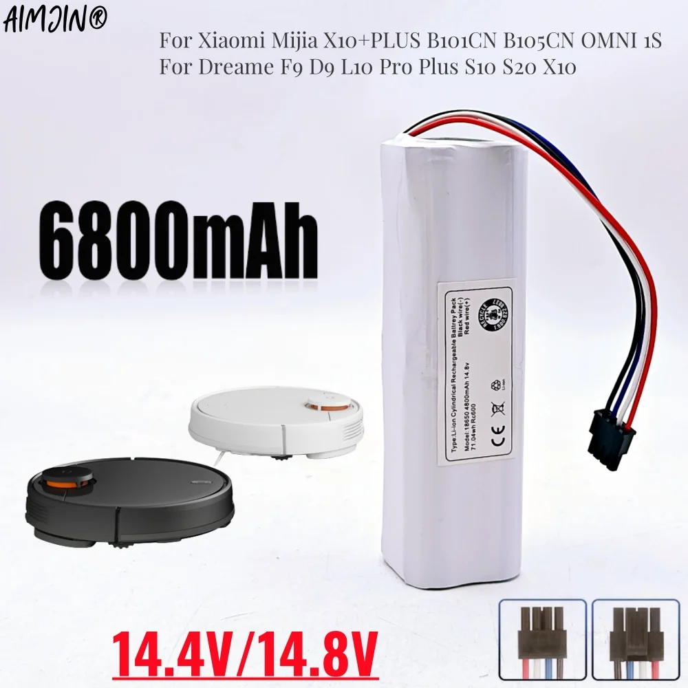 

Сменный аккумулятор 14,4 В 4S2P для пылесоса Xiaomi Mijia 1T Dreame S10 D9 F9 L10Pro L10Plus