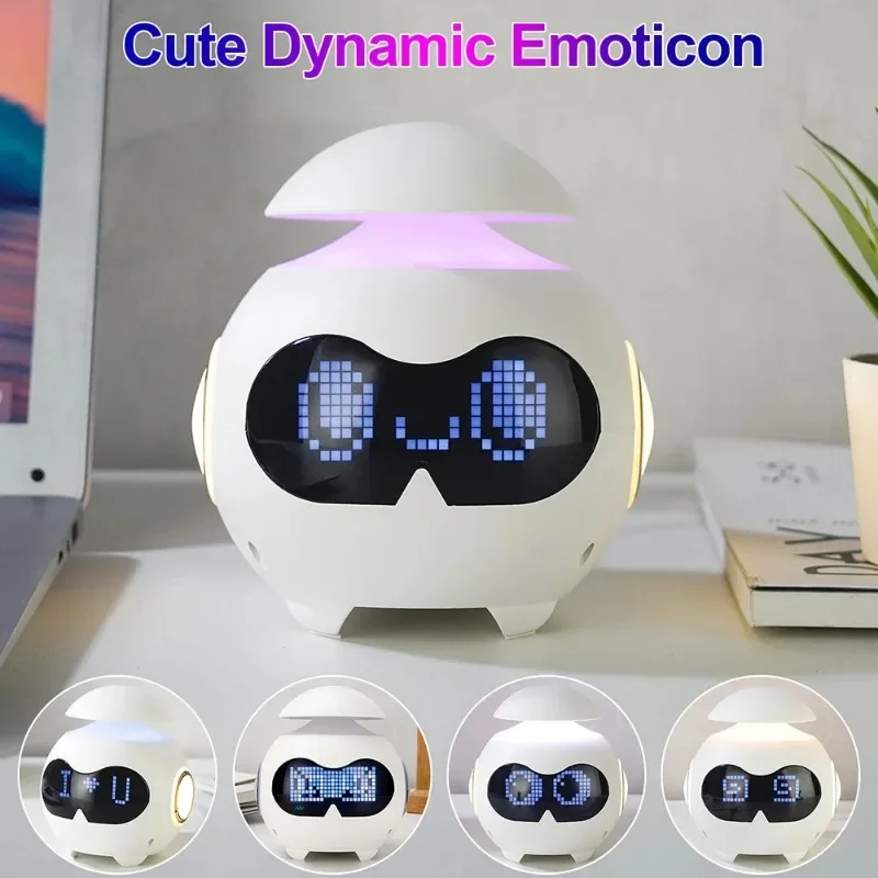 New Smart Wake Up Light Emotion Alarm Clock Wireless HIFI Level Sound Bluetooth Speaker LED Display Digital Clock Nightlight