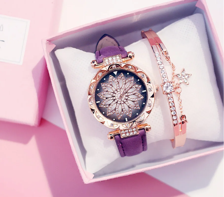 High-end ladies watch ins style fashion quartz watch gift box