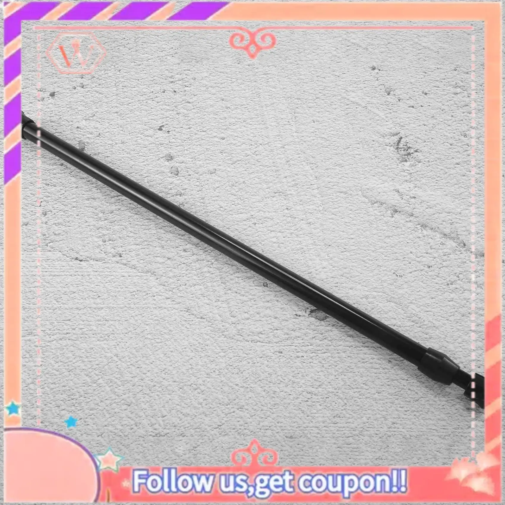 AT84-3PCS Spring Curtain Rods 16 To 28 Inch Tension Rod Spring Curtain Rod Adjustable Curtain Rod Expandable Curtain Rod