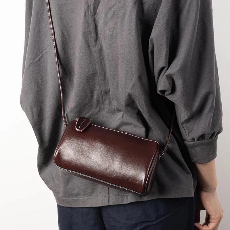 Women‘s Cowhide Genuine Leather Shoulder Bag Ladies Soft Cow Real Leather Handbag Female Fashion Luxury Design Crossbody Bags