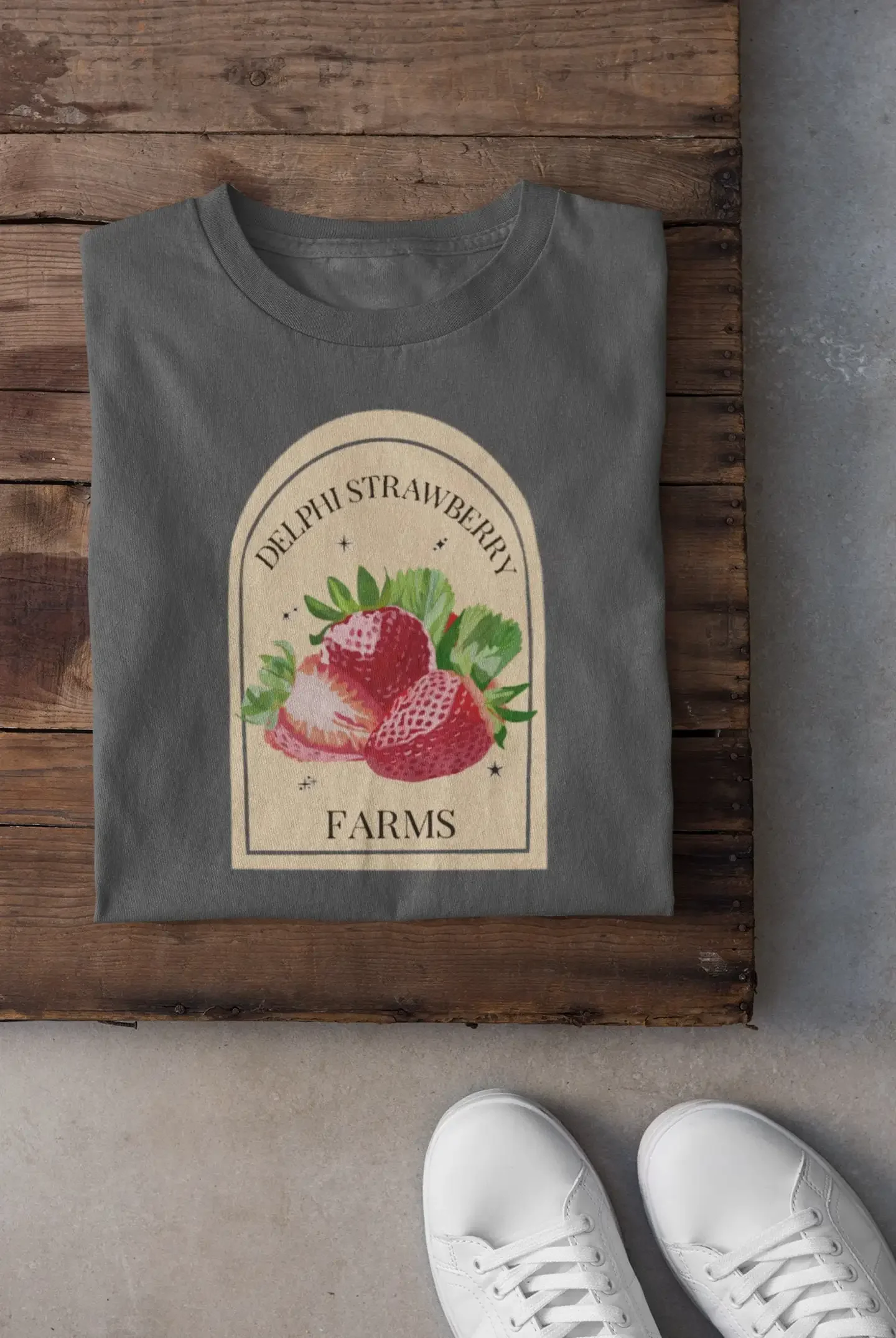 Delphi Strawberry Farms Graphic Tee | Percy Jackson