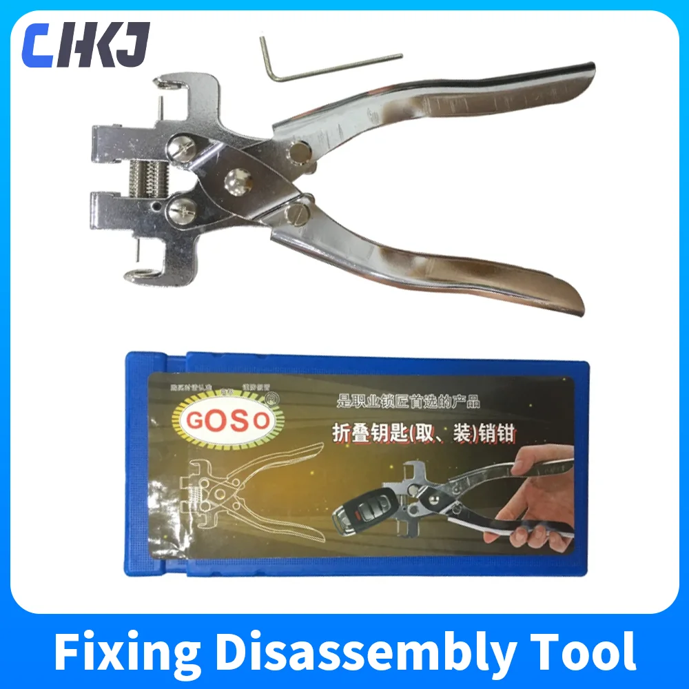 CHKJ Goso fixing flip folding key vice remover Flip-key Pin Remover for Locksmith Tool Split Pin Fixing Disassembly Tool