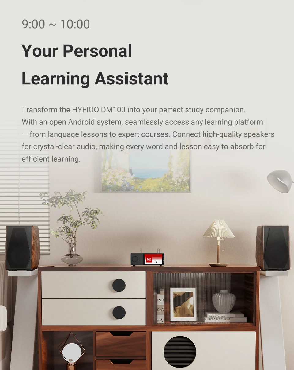 AIYIMA&HYFIOO DM100 Musik Streamer Media Player Bluetooth 5.4 Wireless Audio 5,5 Zoll LCD Unterstützung AirPlay NAS Spotify – Detail 18