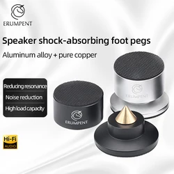 ERUMPENT 4 PCS Hi-end Speaker Spike Stand Foot Pads Adjustable Audio Speakers Shock-absorbing Feet Pegs for Sounds CD  Amplifier