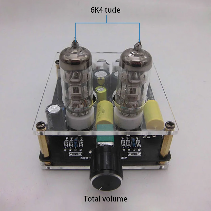 Upgraded 6K4/6A2 Tube Preamplifier Amplifiers HiFi Tube Preamp Bile Buffer Auido Amp Speaker Sound Amplifier Home Theater DIY