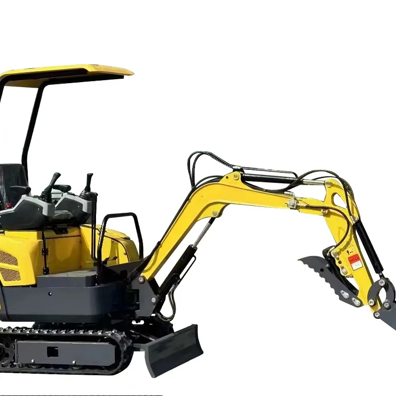 1-3 Ton Mini Crawler Excavator Diesel Engine with Bucket Thumb Hydraulic Small Digger for Farm Garden Construction Landscaping