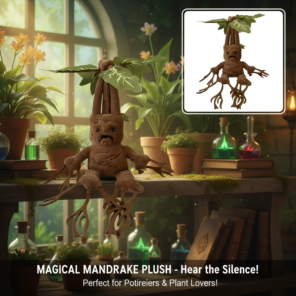 

35cm Mandrake Plush Toy Cartoon Soft Stuffed Anime Plush Doll For Christmas Gift Home Decoration Fans Collect Gift