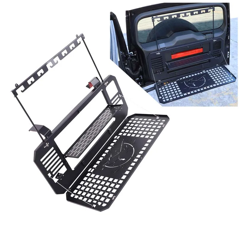 

1piece set Aluminum alloy For Haval Raptor 2023+ car tailgate foldable multi-functional storage rack modification accessories