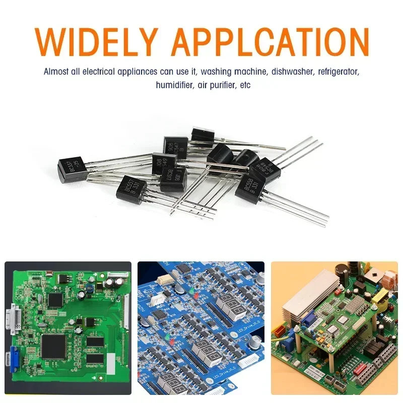 200PCS TO-92 NPN PNP Transistor Assorted Set BC327 BC337 BC517 BC547 BC548 BC549 BC550 BC556 BC557 BC558 Transistors Kit image 6