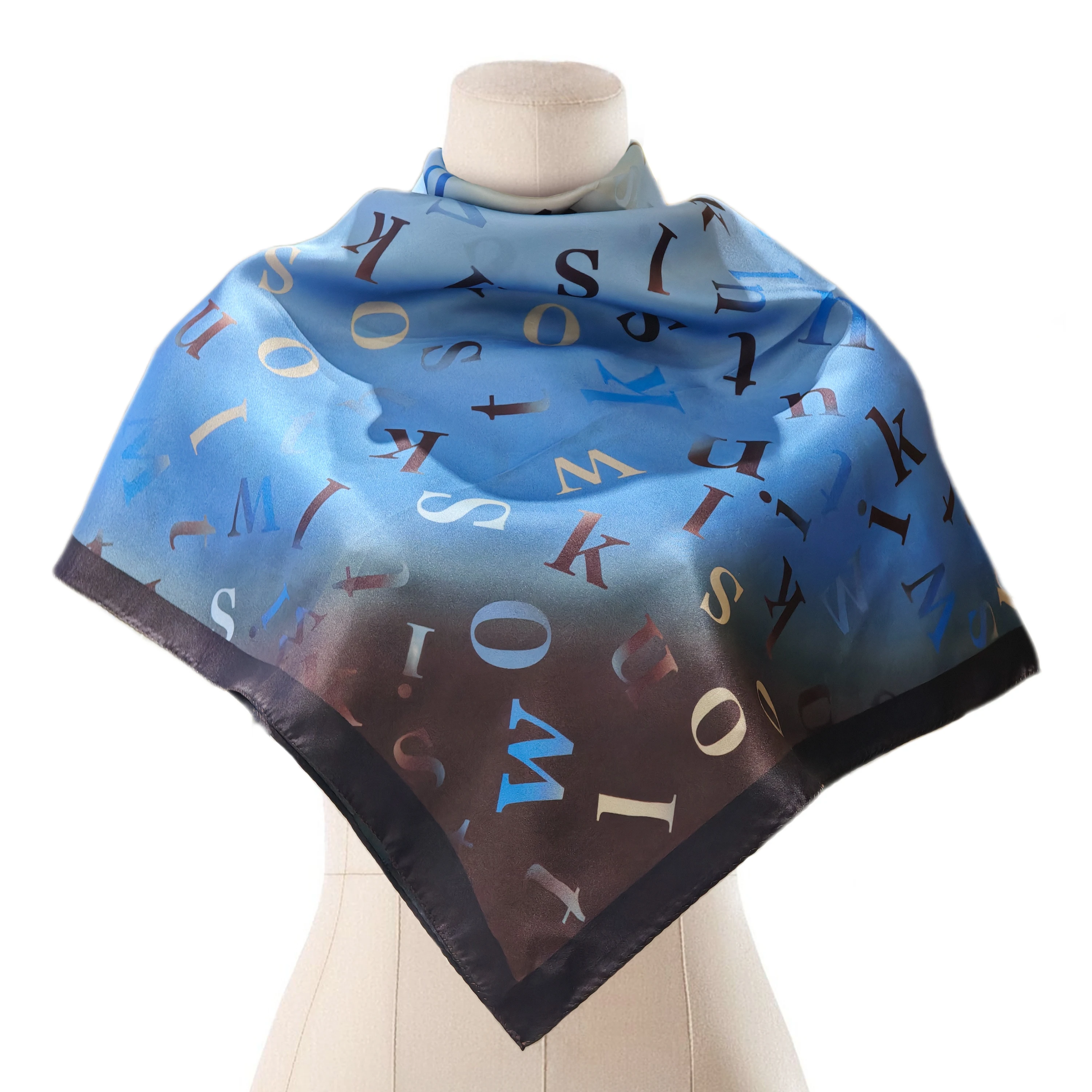 100% Mulberry Silk Scarf for Hair and Skin,90x90CM Silk Scarf With OEKO-TEX,Women Men Natural Silk Neckerchief
