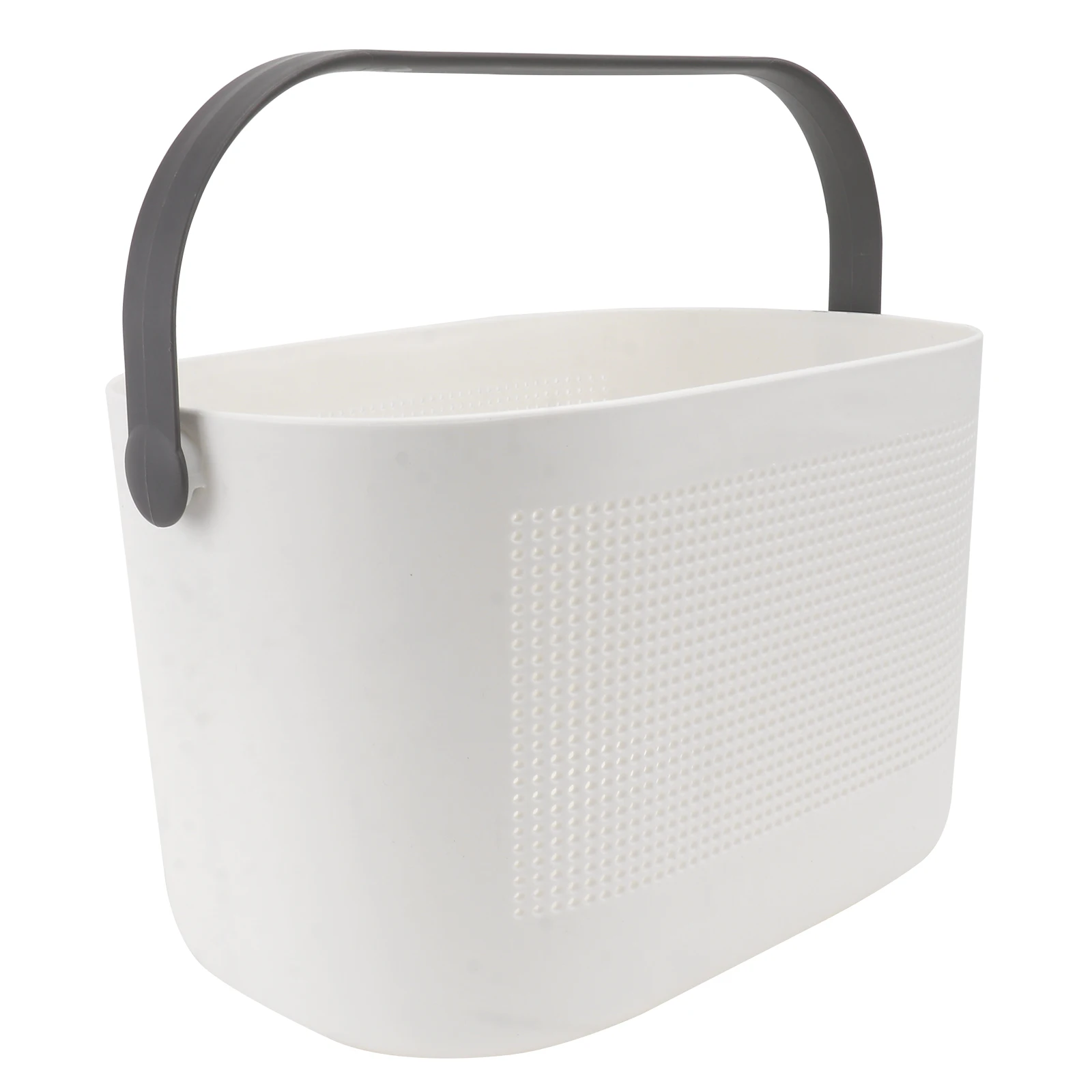 

1pc Plastic Storage Basket Large Capacity Handheld Eco Friendly Bathroom Toiletries Wash Household Container