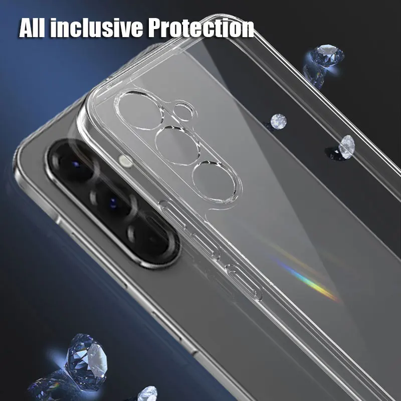 Clear Phone Case For Samsung Galaxy A53 A13 A73 A54 A34 A14 A55 A35 A15 A05S A56 A36 A16 A26 5G Transparent Silicone Soft Cover - náhled 4