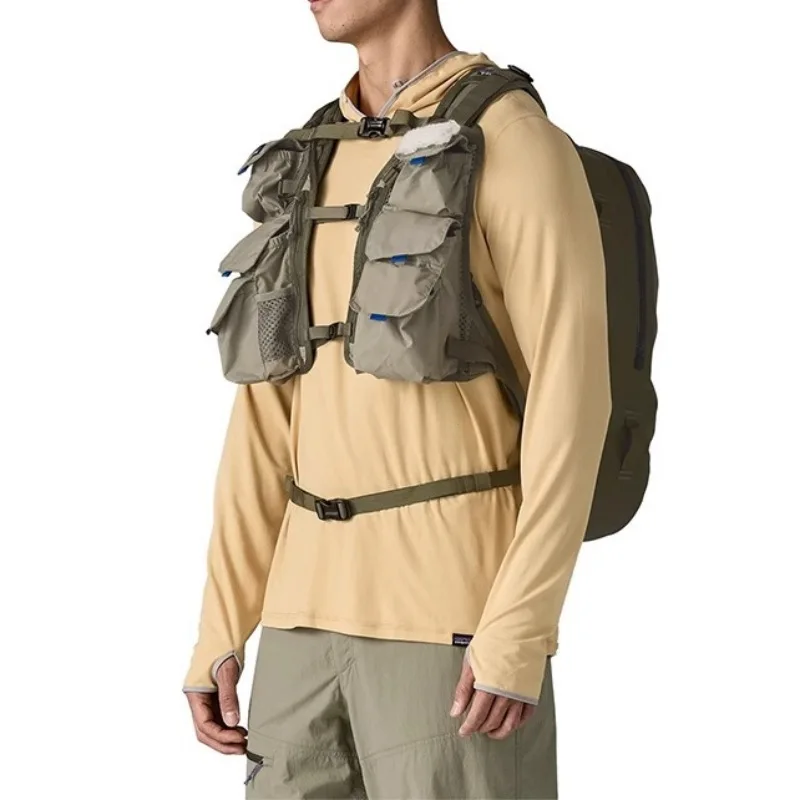 Outdoor Tactical Fly Fishing Vest Unisex Multifunctional Multi Pocket Jacket Casual Fashion Camping Hiking Angling Sports Gear view 4