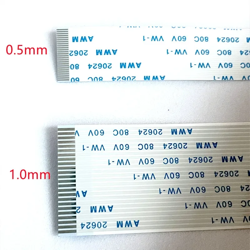 フラットフレキシブルケーブル,ffc,fpc,awm 20624,80c,60v,VW-1, FFC-0.5 mm, 1.0mm,4,5,6,8,10,12,14,16 18、20、24、26、10個30または32ピンピンピン