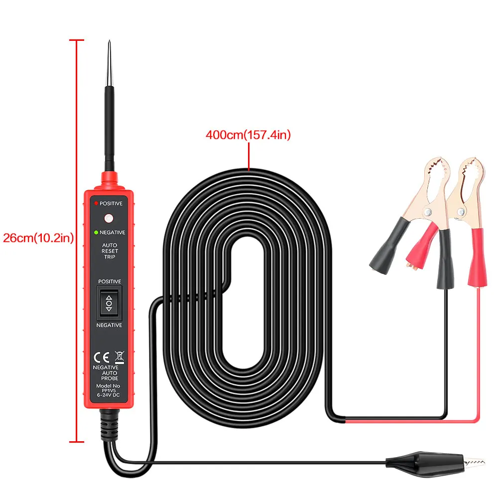 P50 6-24V Automotive Voltage Circuit Tester Power test Car and Truck Motorcycle Battery Electrical Circuit Tester