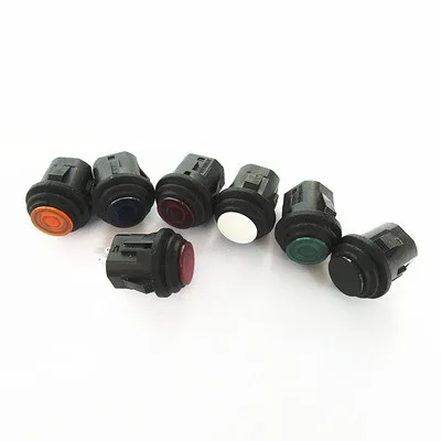 1PCS 16mm Reset / Locking Push Button Switch Waterproof With Lamp Round Switch 3A/250V PB-1605