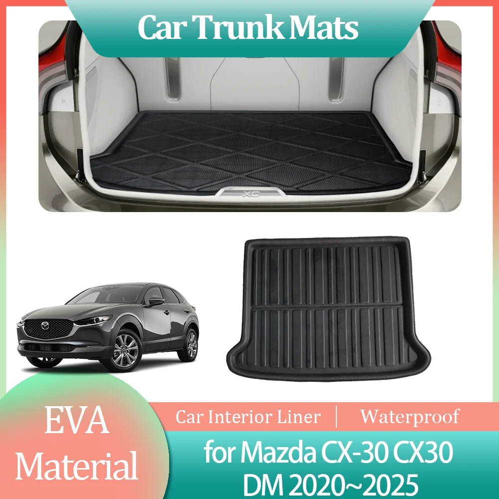 

Car Trunk Mat for Mazda CX-30 CX30 DM 2020~2025 2021 2022 Waterproof Anti-Slip Inside Liner Trunk Cargo Tray Pad Part Accessorie