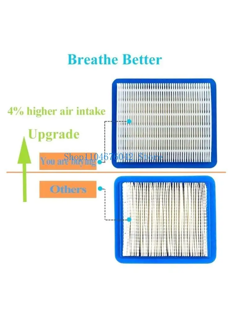 652F Lawn Mower Air Filters Replacement Flat OEM Air Cleaner Used for 491588 4915885
