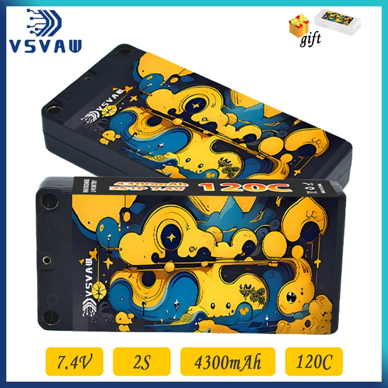 

VSVAW 2S 7,4 В 4300 мАч Lipo Батарея 120C с разъемом T/XT60/EC3 RC Батарея для радиоуправляемых автомобилей Грузовик Трагги Багги Гоночные хобби Запчасти