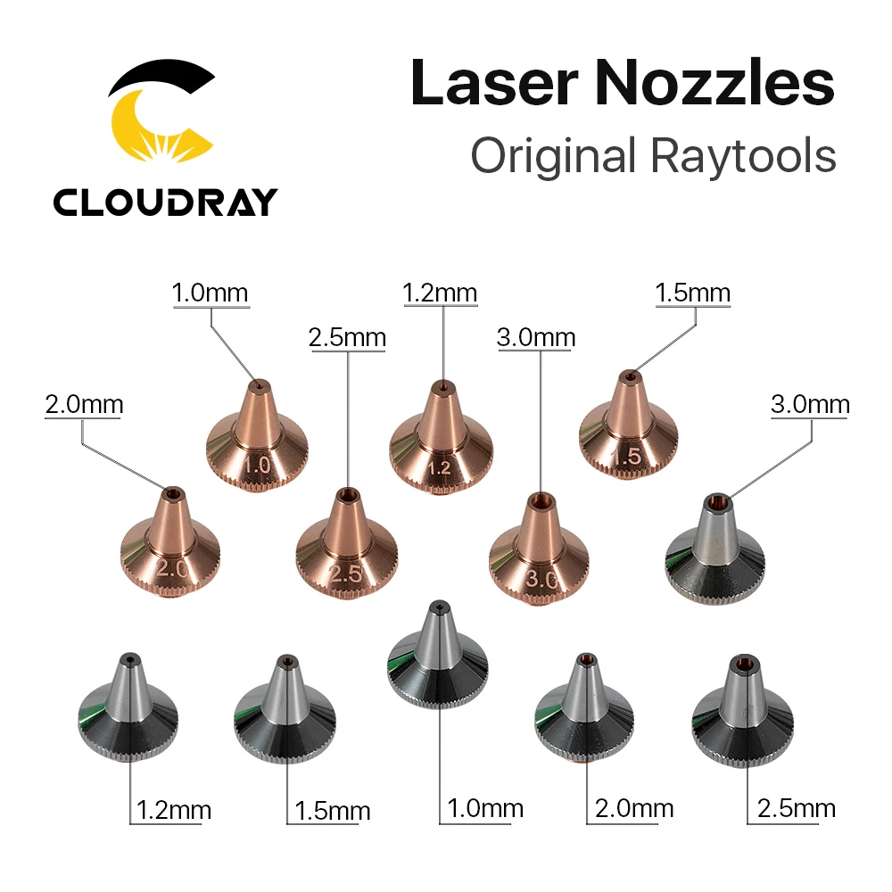 Cloudray 3D Laser Nozzle M8 Dia.15mm Height 19mm Raytools 3D Cutting Nozzle Single & Double Layer For Raytools 3D BT240S BM109