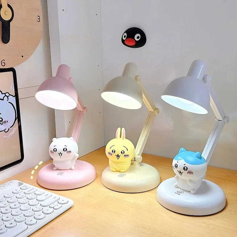 

Новые милые аниме-светильники Chiikawaw Hachiware Usagi для защиты глаз, кавайные светильники для учебы, DIY, для общежития, спальни, прикроватные, в стиле мультфильма