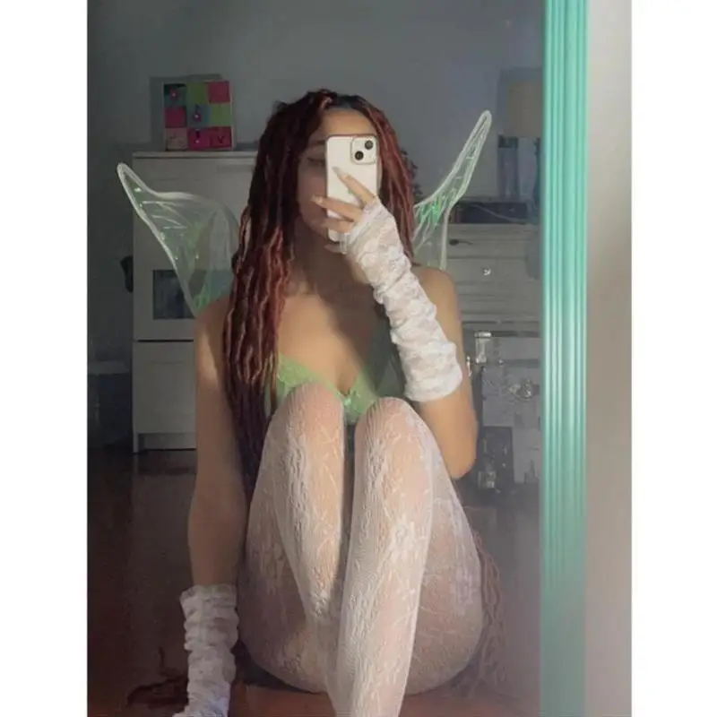 

Sexy High-Tube Fiing Net Stoings Women's Lace Floral Cross-Border New Sle Mid-Calf Transparent Tights Attractive Leggings