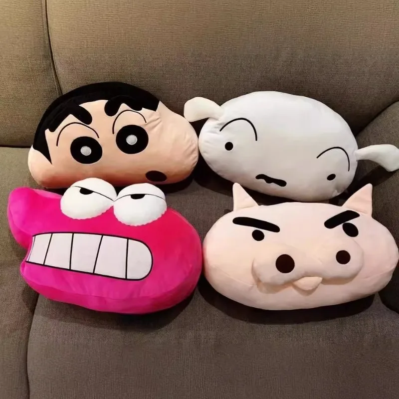

Cartoon Crayon ShinChan Very Soft Headrest Back Cushion Stuffed Anime Waniyama Plushies Cuddly Pillow Sofa Bed Home Decor Gifts
