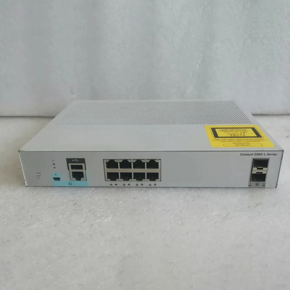 For Cisco 8-port Gigabit Power and 2-port SFP Gigabit Optical Silent Network Switch WS-C2960L-8TS-LL