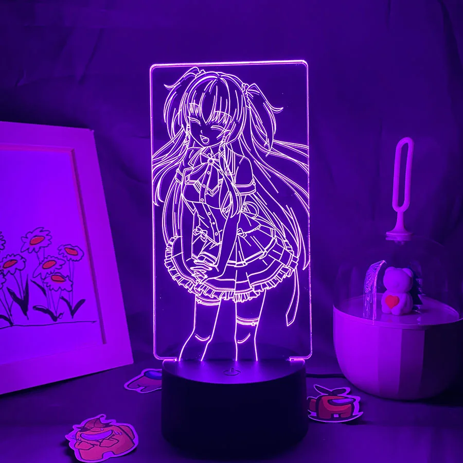 

3D LED Anime Figure NightLight for Kid Child Birthday Gift Neon Atmosphere Lava Lamp Bedroom Colorful Decor Boyfriend Manga Gift