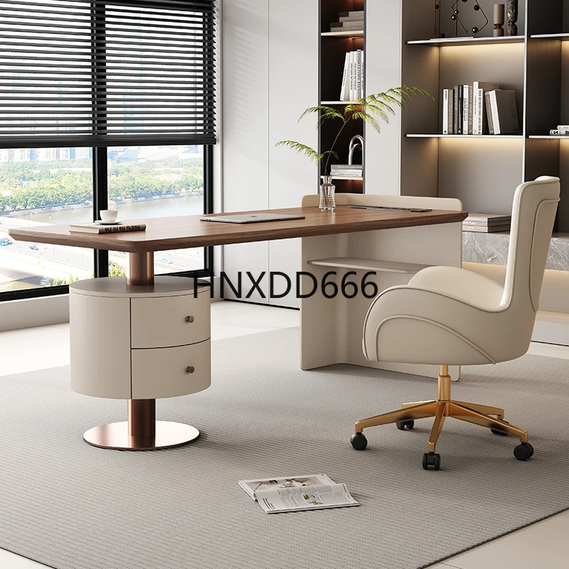 مكتب مكتب من الخشب الصلب مكتب كتابة للدراسة المنزلية #3