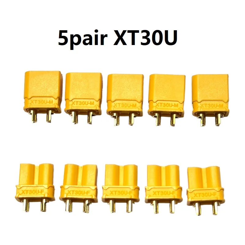 5/10 Paar XT30 XT30U Männlich Weiblich Rundstecker Stecker das Upgrade Für RC FPV Lipo Batterie RC Quadcopter ESC