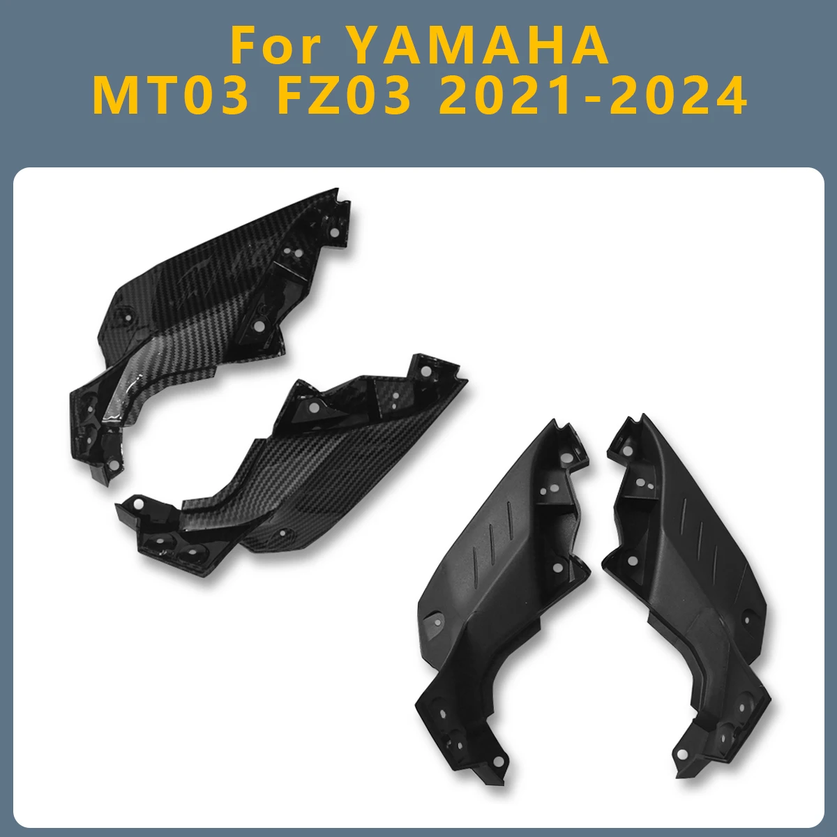 

Motorcycle Air Intake Inner Lower Side Cover Fairing Accessories set For YAMAHA MT 03 MT03 MT-03 FZ03 FZ FZ-03 2021-2024