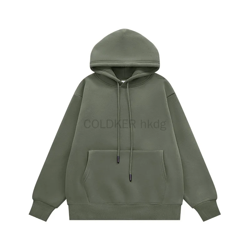 350 Grams Mens Thick Fleece Lined Men's Hoodies Oversized High Quality Blank Hoodies For Winter Unisex