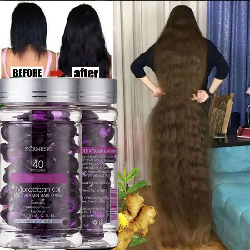 

Hair Growth Serum 7 Day Fast Regrowth Essential Capsule Anti Hair loss Baldness Repair Damaged Scalp Treatment For Women Men New