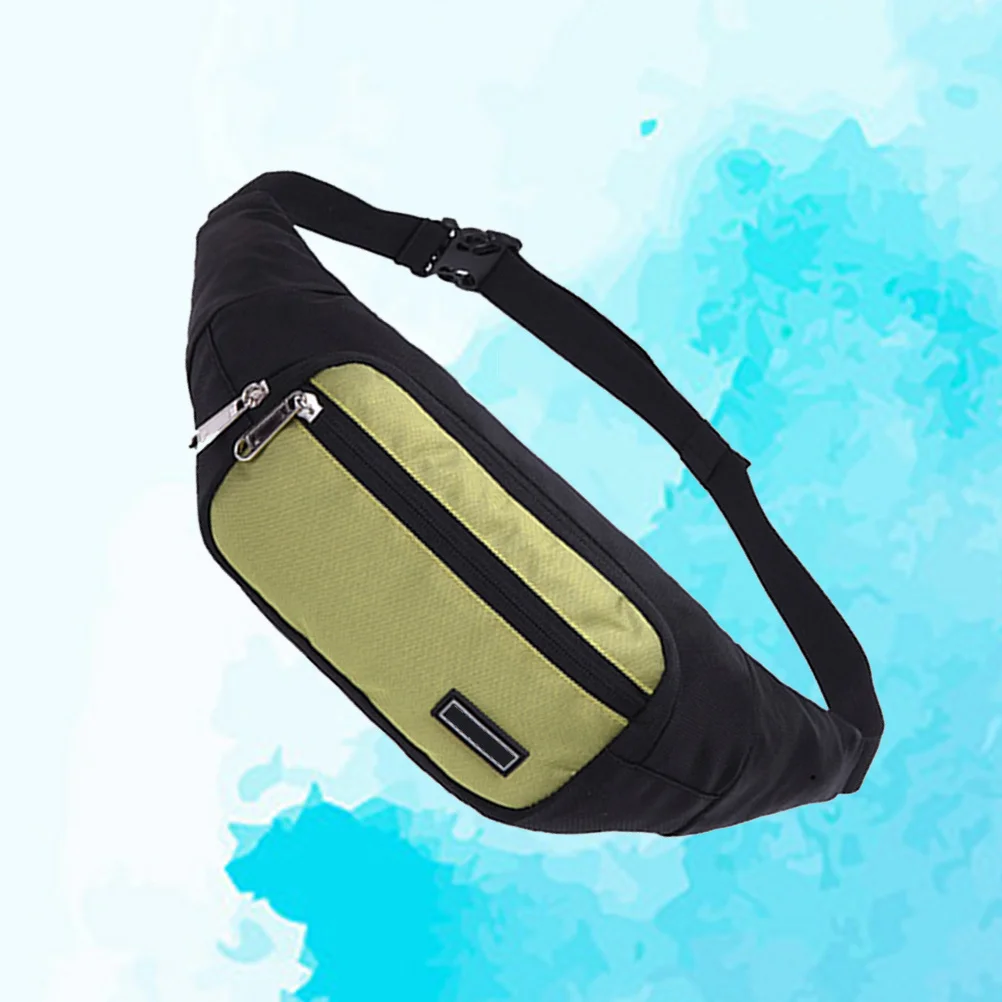Waterproof Outdoor Sports Waist Pack Lightweight Large Capacity Running Fanny Pack for Cycling Hiking Traveling Black