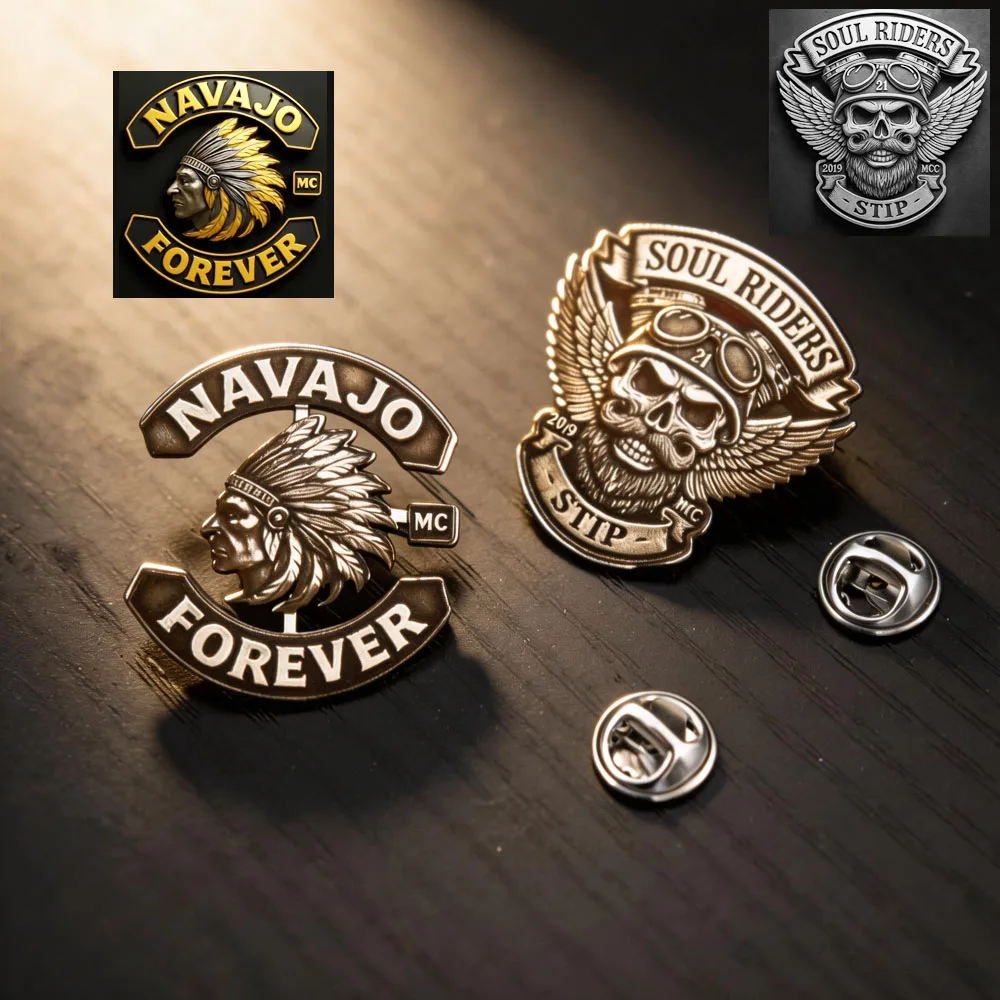 Custom 2D Engrave Picture Brooch For Women Men Fashion Creativity Stainless Steel Company Farm Logo Pattern Badges Jewelry Gifts