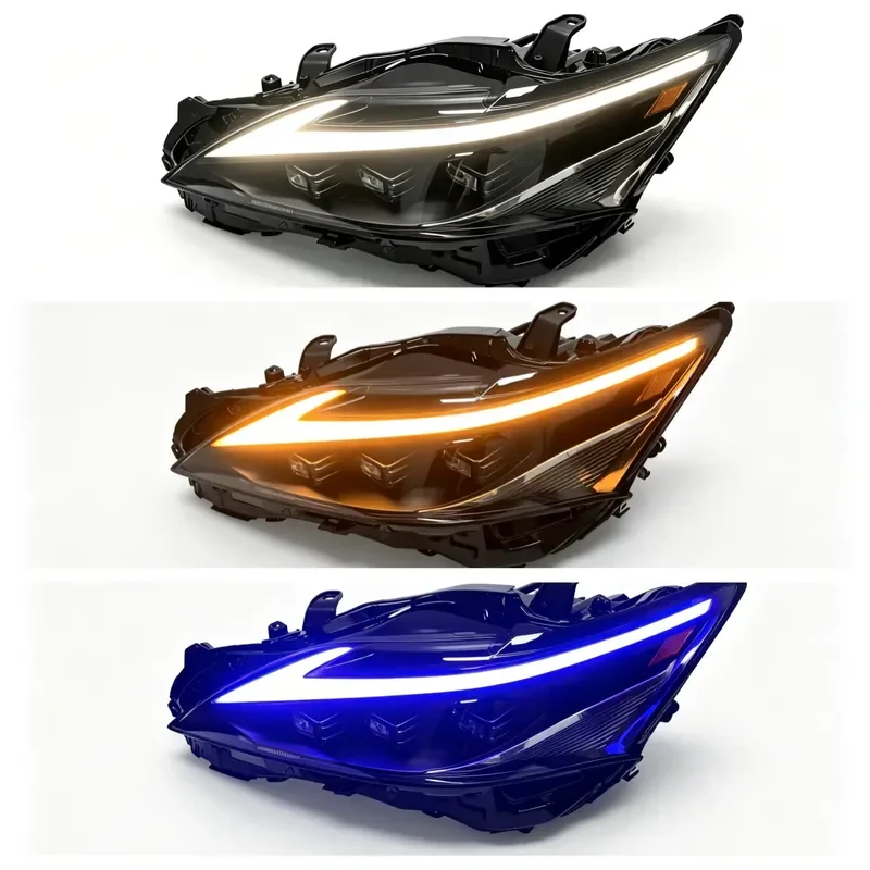 For Lexus CT200h 2011-2020 Triple-Beam LED Headlight Upgrade with Blue to White Welcome Animation Sequential Signal