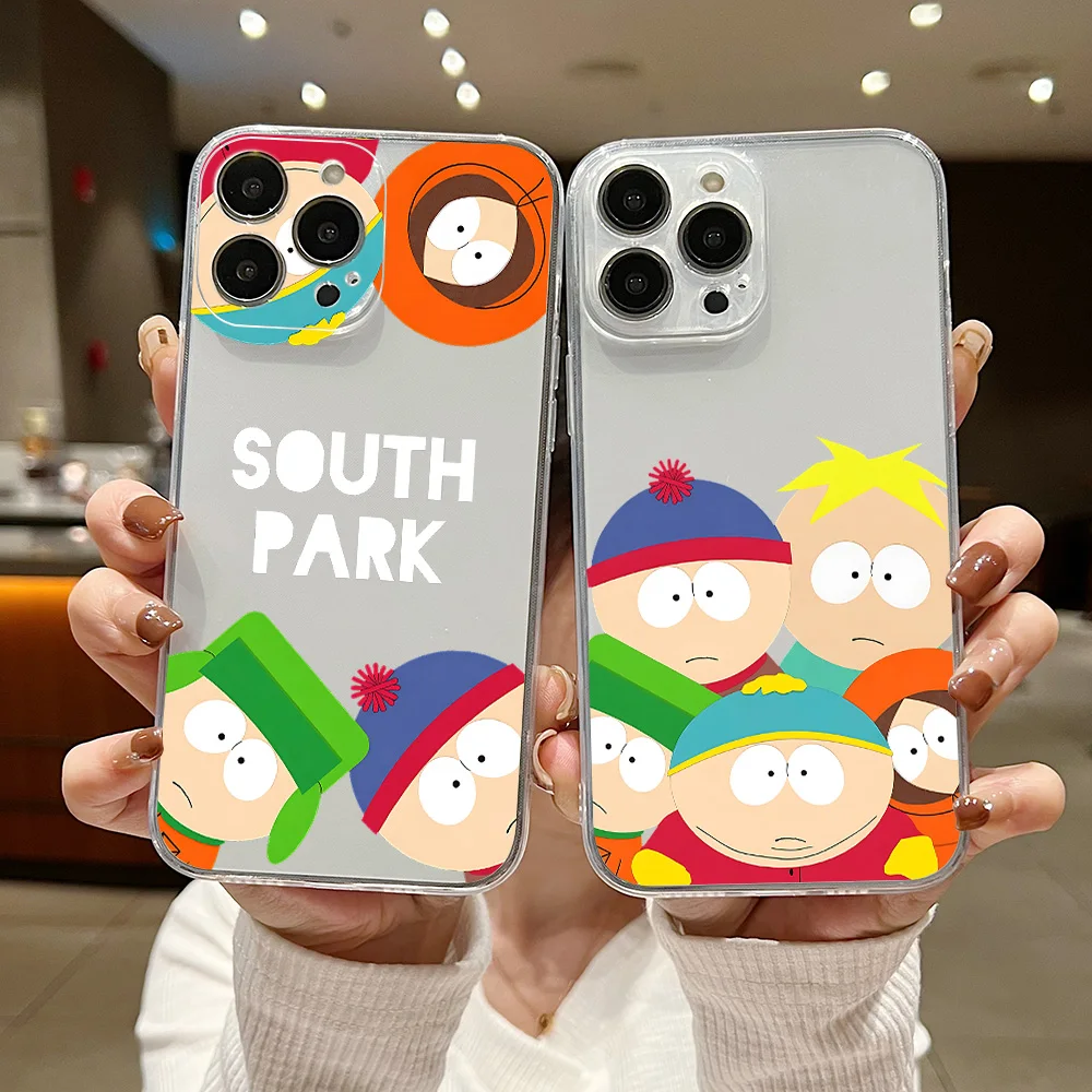 Funny S-South-Park Phone Case For VIVO Y28 V30e Y75 Y36 Y100 Y17s Y76 Y22s Y16 Y50 Y21 Y20 V29 V23e V21e 5G Transparent Cover image 2