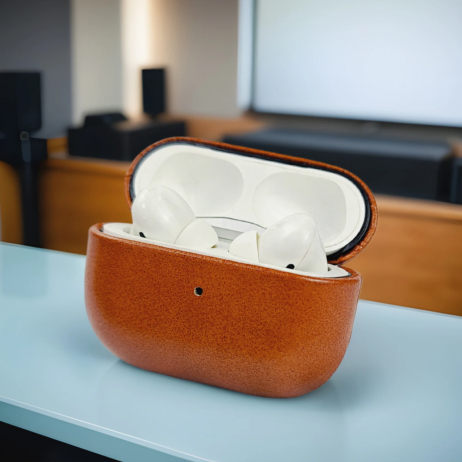 Leather protective case For AirPods Pro3 headphone case, Air