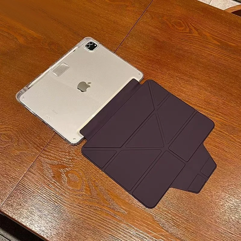 Case Magnetic for iPad Air 12th 11th 11 4 5 10th 10.9 9.7 Cover iPad 7th 8th 9th Gen 10.2 3 10.5 With Y-Shaped Fold Clasp Funda