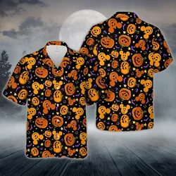 Mickey Mouse Halloween Hawaiian Shirt Men Women Short Sleeve Shirt Disneyland Hawaiian Shirt Casual Party Shirt Kids Beach Shirt