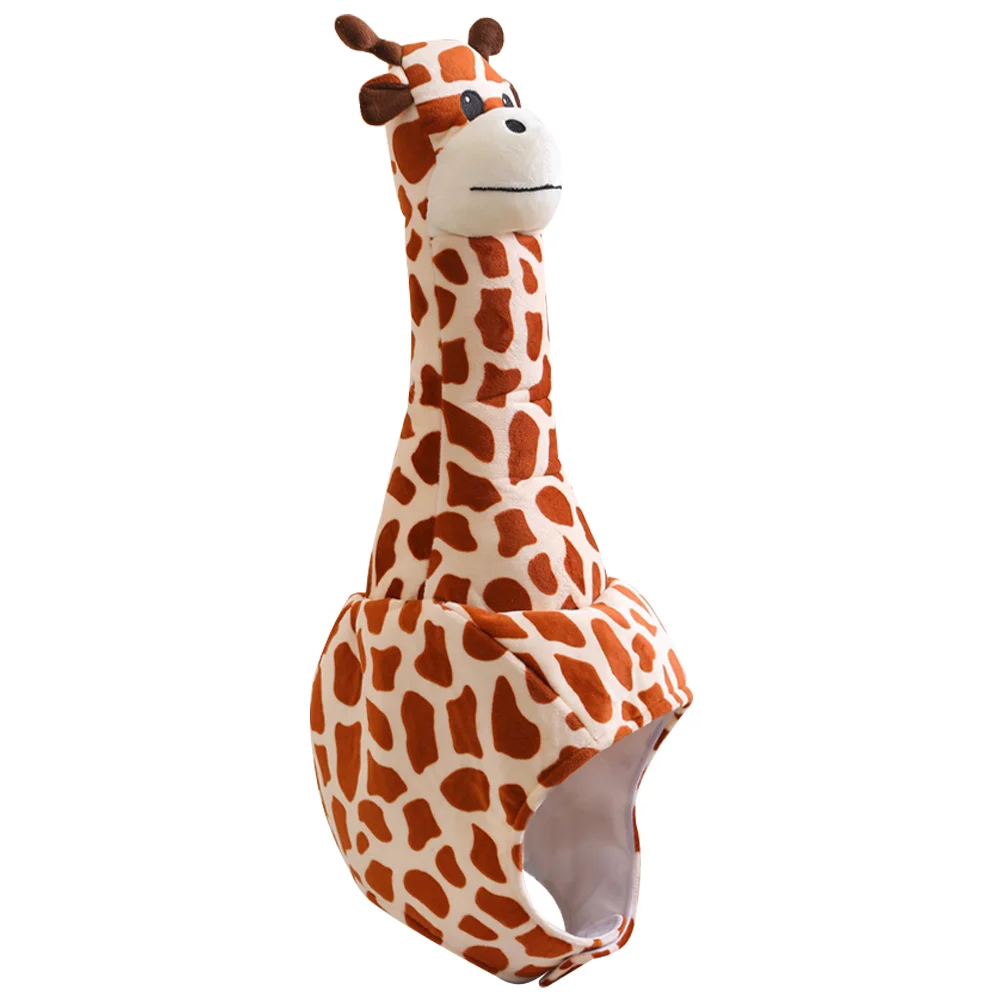 

Giraffe Costume Hat Plush Hat Funny Giraffe Shape Headwear Novelty Animal Hat Plush Giraffe Headdress Party Selfie Giraffe