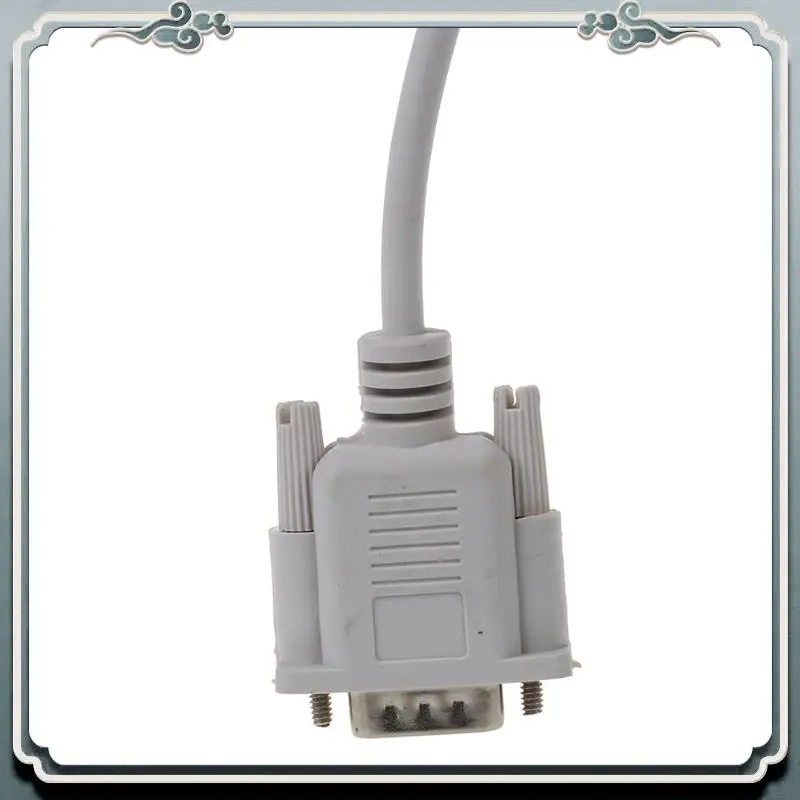 Premium 5X VGA DB15 Male To RS232 DB9 Pin Male Adapter Cable / Video Graphic Extension Cable (White, 1.4M)