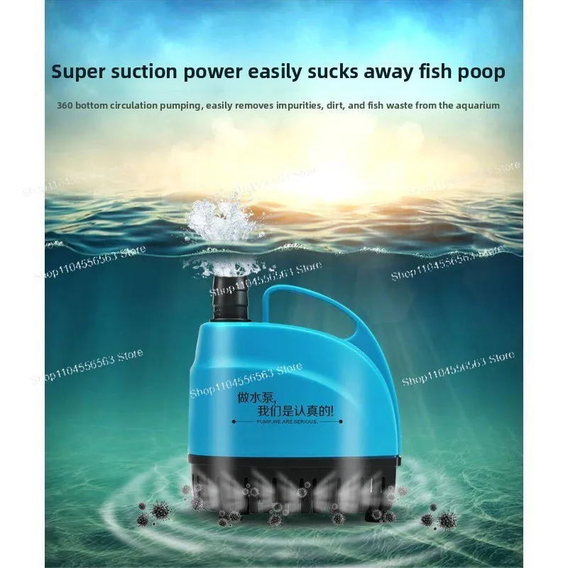 

Silent Bottom Suction Submersible Pump Mini Low Water Level Pump for Fish Tank Pond Water Circulation