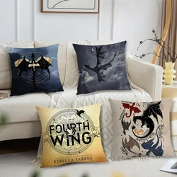 F-Fourth W-Wing Dragon Pillow Case Living Room Sofa Cushion Cover Suitable For Home Bedroom Room Decoration